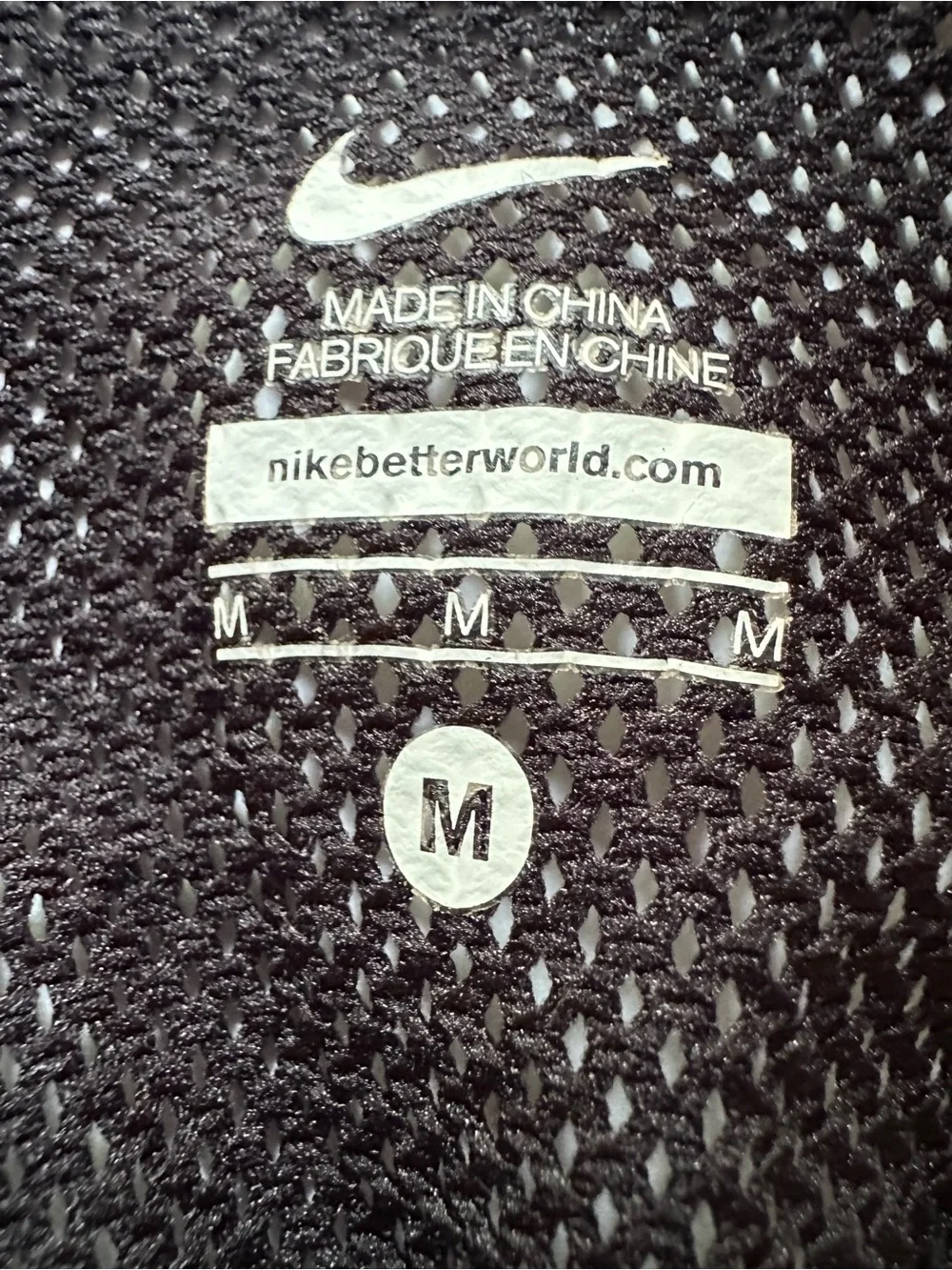 Nike Black Mesh Racerback Tank with Knotted Back medium